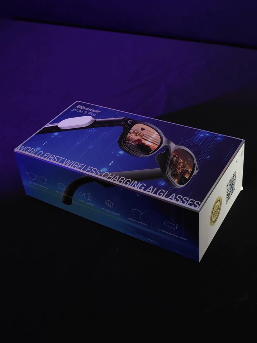 Óculos W93 Pro — Preto